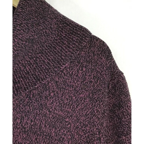 Woman Within 2x Sweater Dress Womens 26/28 Wine Burgundy Ombre Midi - Picture 6 of 14